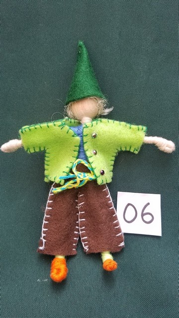 Elf Doll & Accessories - 15 Piece Set - Blonde Hair - Removable Clothes - Fairy Garden - Dollhouse - 6