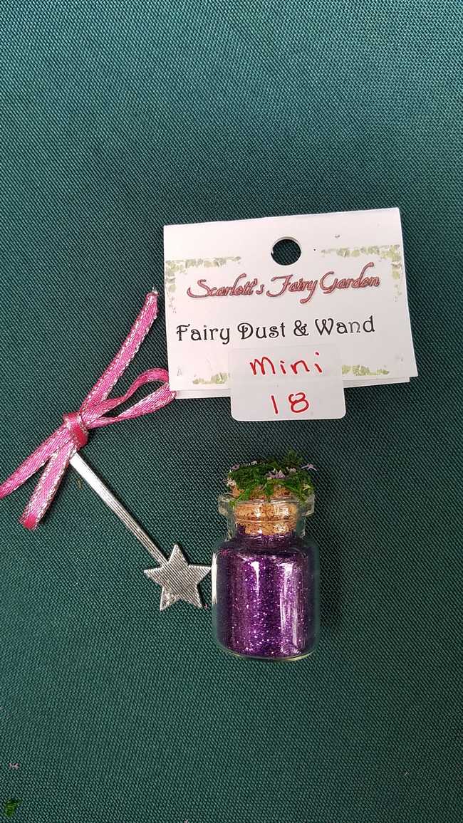 Read more: Miniature Fairy Dust - Purple Glitter - Glass Bottle - Tiny Silver Star Wand - Dollhouse - Fairy - 2'' - Hand Made